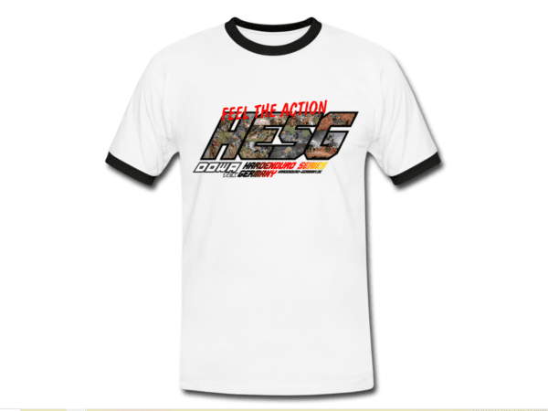 T-Shirt "Feel the Action" 2022 weiß, schwarz