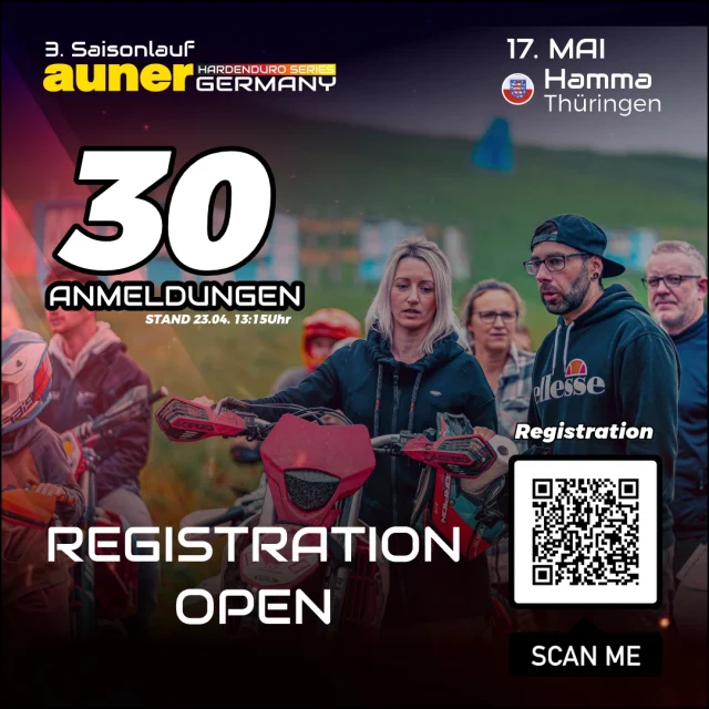 GUTER AKTUELLER NENNUNGSSTAND IN HAMMA 🙂

➡️Nennungen weiterhin hier möglich: https://www.hardenduro-germany.de/registration-weinberg-xtreme-enduro-hamma-17-05-2025/

Für das große Rennwochenende in Hamma laufen die Nennungen erneut sehr gut. Denkt an eure Nennung.
ACHTUNG: BEGRENZTE STARTPLÄTZE ‼️

Fotos: @michel238pic #hardenduroseriesgermany